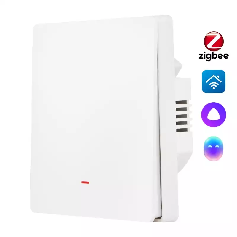 Выключатель HOMMYN настенный zigbee 1 клавиша (без нейтрали) SWZBNN01W