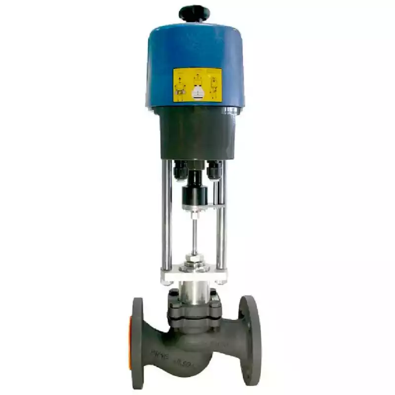 Клапан двухходовой ADL DN65 PN16 ф/ф dP13bar, Tmax 250C с приводом, КМ225Ф -065-63,0/СМП2,7А-24В
