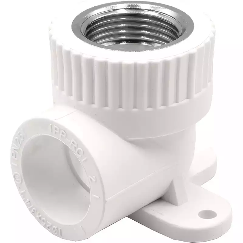 Угольник THERMOLIGHT комбинированный PP-R ВР с креплением 25х3/4