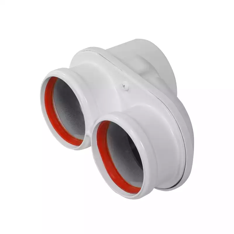 Адаптер моноблочный Royal Thermo 60/100 для перехода на двухтрубную систему 80/80 (универсальный)