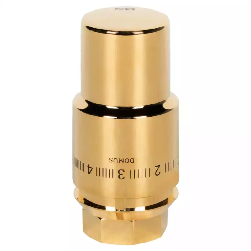 Термоголовка жидкостная Royal Thermo Design PRO М30х1,5 (золото)