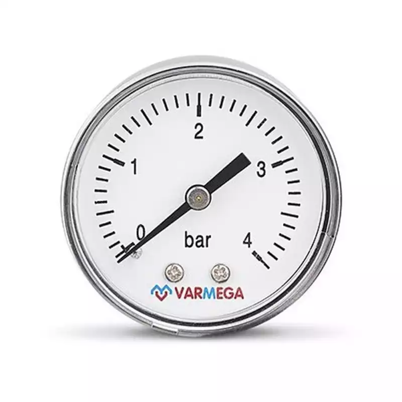 Манометр VARMEGA аксиальный 50 мм, 4 бар, 1/4