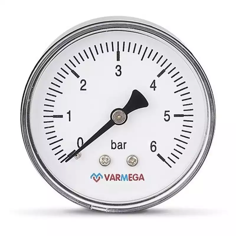 Манометр VARMEGA аксиальный 63 мм, 6 бар, 1/4