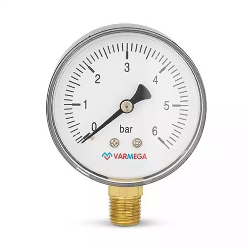 Манометр VARMEGA радиальный 63 мм, 6 бар, 1/4