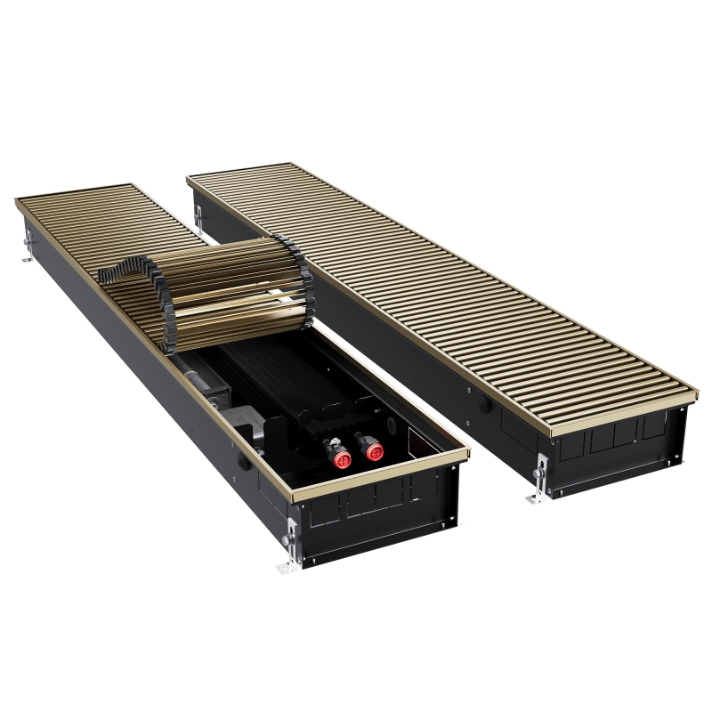 Конвектор внутрипольный Royal Thermo ATRIUM TURBO-110/250/1100-DG-U-AU
