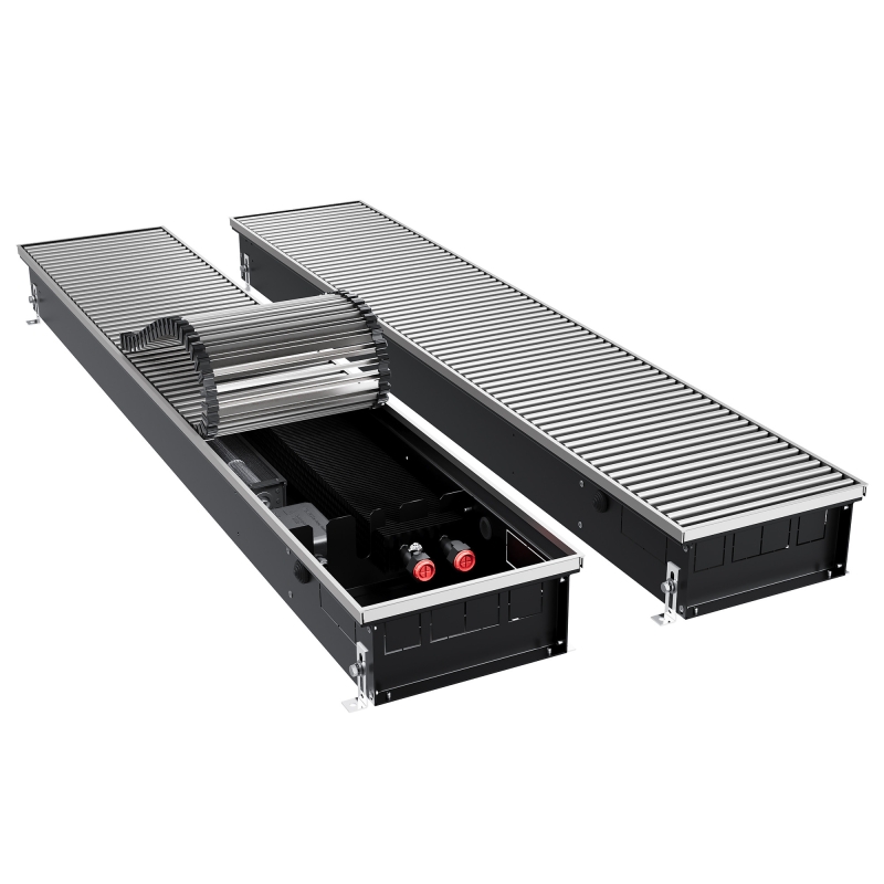 Конвектор внутрипольный Royal Thermo ATRIUM TURBO-110/250/2600-DG-U-NA