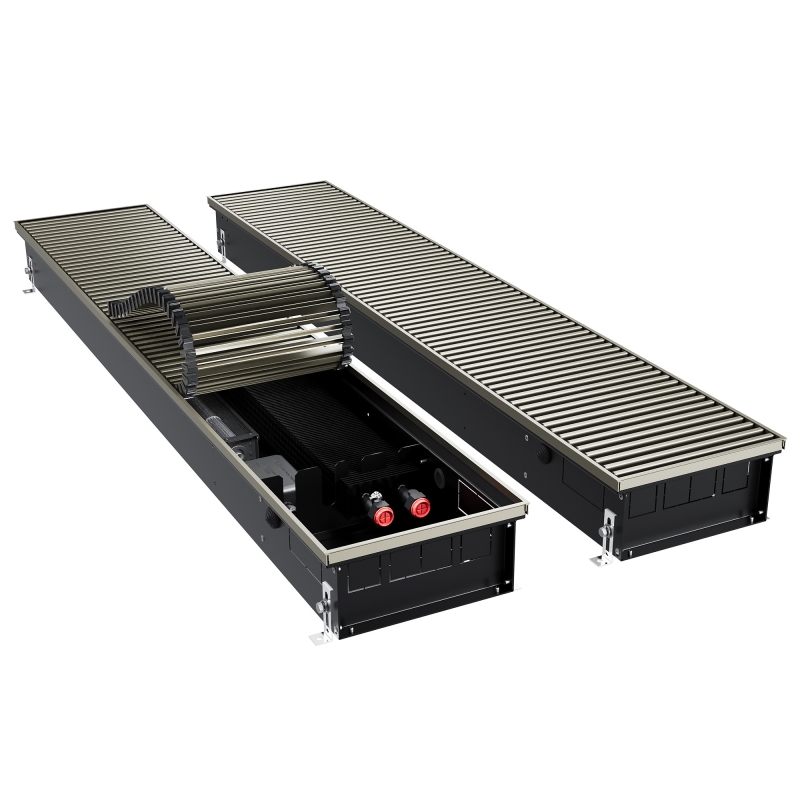 Конвектор внутрипольный Royal Thermo ATRIUM TURBO-110/250/2900-DG-U-LB
