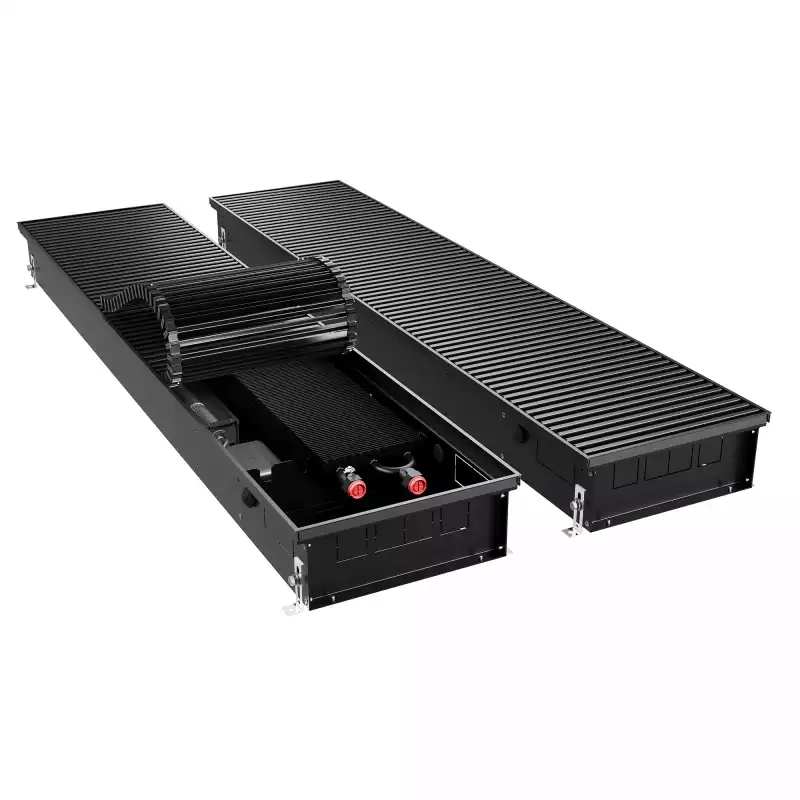 Конвектор внутрипольный Royal Thermo ATRIUM TURBO-110/300/2300-DG-U-BL