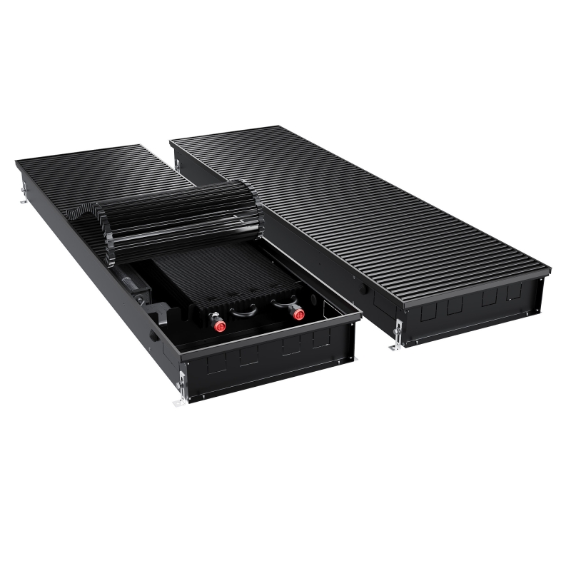 Конвектор внутрипольный Royal Thermo ATRIUM TURBO-110/400/2500-DG-U-BL
