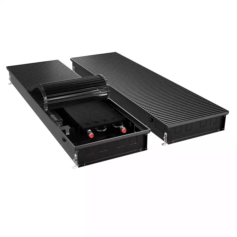 Конвектор внутрипольный Royal Thermo ATRIUM TURBO-110/400/2700-DG-U-BL