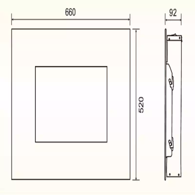 Комплект для настен.монтажа для электрокаминов Electrolux EFP/W-1250RC, EFP/W-1200RRC