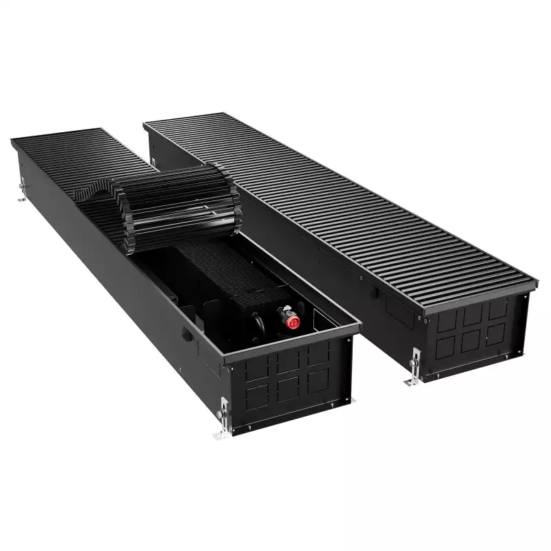 Конвектор внутрипольный Royal Thermo ATRIUM TURBO-150/250/2100-DG-U-BL