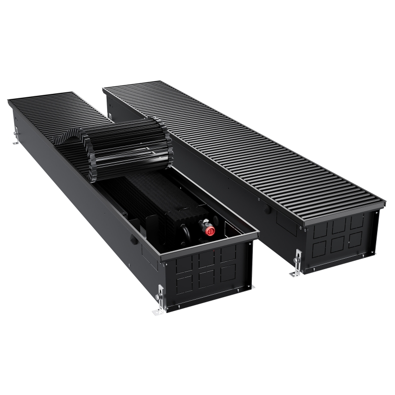 Конвектор внутрипольный Royal Thermo ATRIUM TURBO-150/250/2400-DG-U-BL