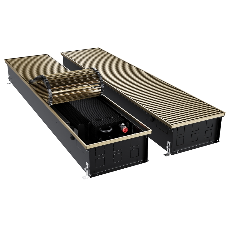 Конвектор внутрипольный Royal Thermo ATRIUM TURBO-150/300/2700-DG-U-AU