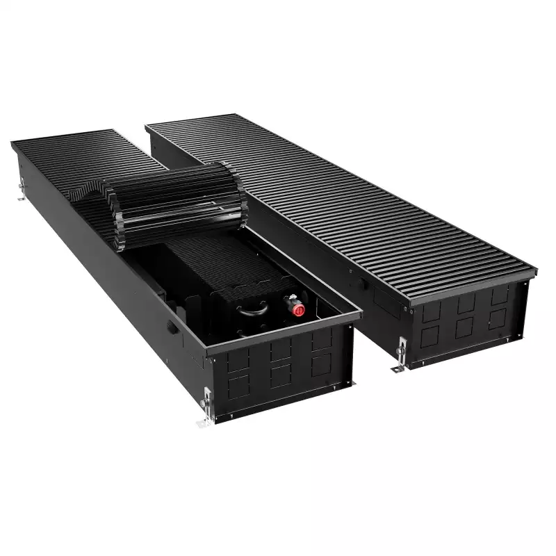 Конвектор внутрипольный Royal Thermo ATRIUM TURBO-150/300/2800-DG-U-BL
