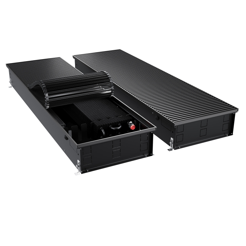 Конвектор внутрипольный Royal Thermo ATRIUM TURBO-150/400/2500-DG-U-BL