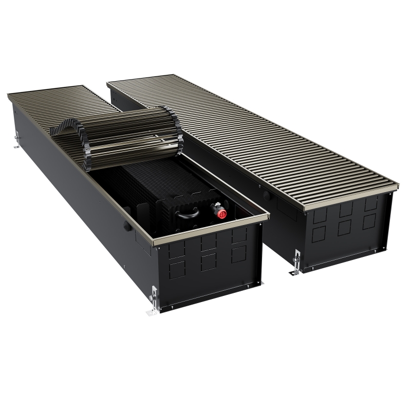Конвектор внутрипольный Royal Thermo ATRIUM TURBO-190/300/2200-DG-U-DB