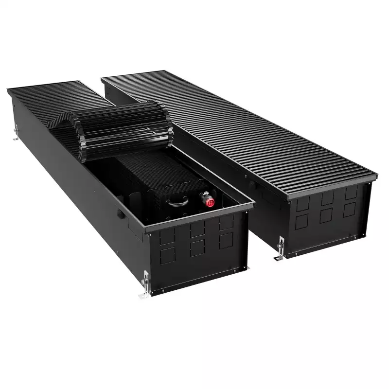 Конвектор внутрипольный Royal Thermo ATRIUM TURBO-190/300/2400-DG-U-BL