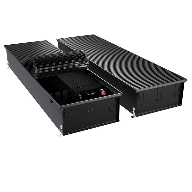 Конвектор внутрипольный Royal Thermo ATRIUM TURBO-190/400/2400-DG-U-BL
