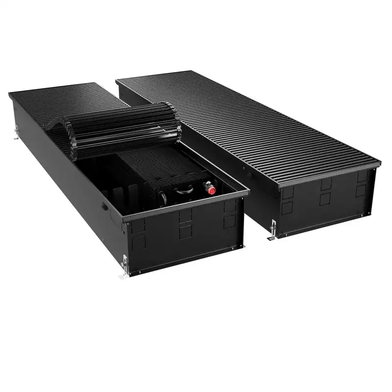 Конвектор внутрипольный Royal Thermo ATRIUM TURBO-190/400/2500-DG-U-BL