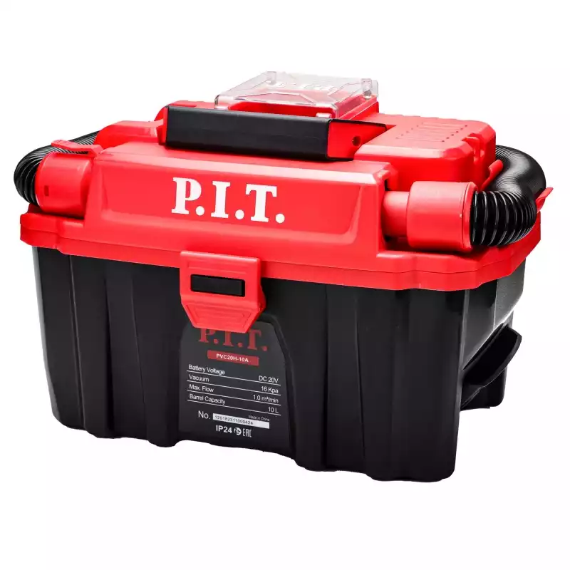Пылесос P.I.T. аккум. PVC20H-10A 20В, 10л, 1 м3/мин, сух/влаж уборка, выдув
