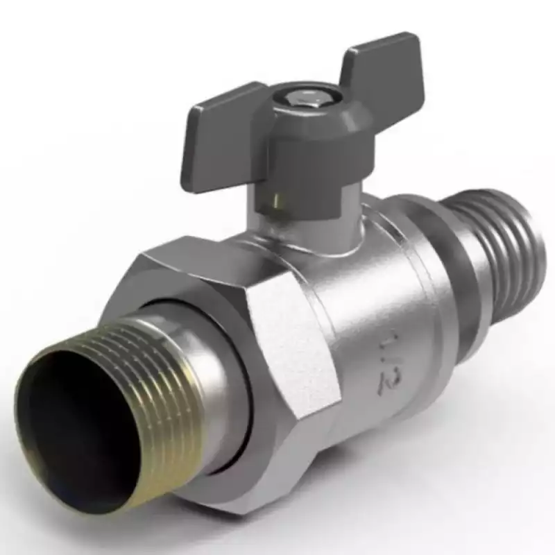 Кран шаровый Royal Thermo с аксиальным соединением НГ 20×3/4