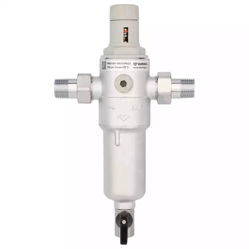 Фильтр сетчатый VARMEGA промывной, комбинированный 1/2