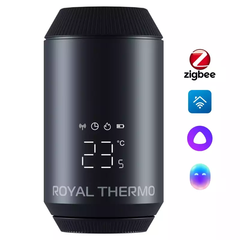 Термостат радиаторный электронный Royal Thermo Smart Heat 2.0, черный