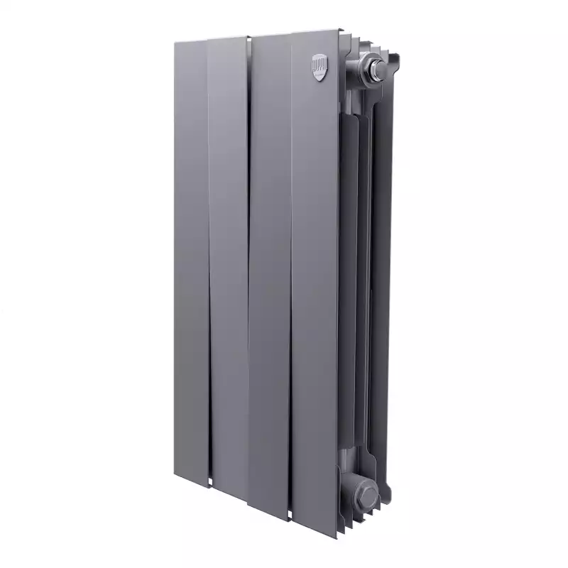 Радиатор биметаллический Royal Thermo PianoForte 500 Серебристый - 4 секц.