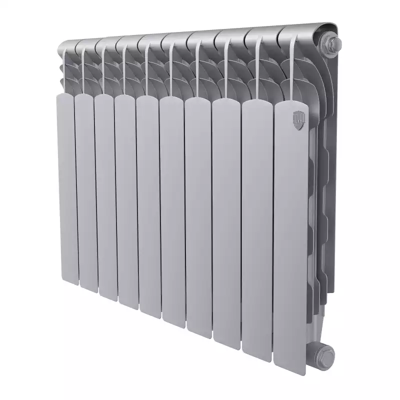 Радиатор биметаллический Royal Thermo Revolution B 500 Серебристый – 10 секц.