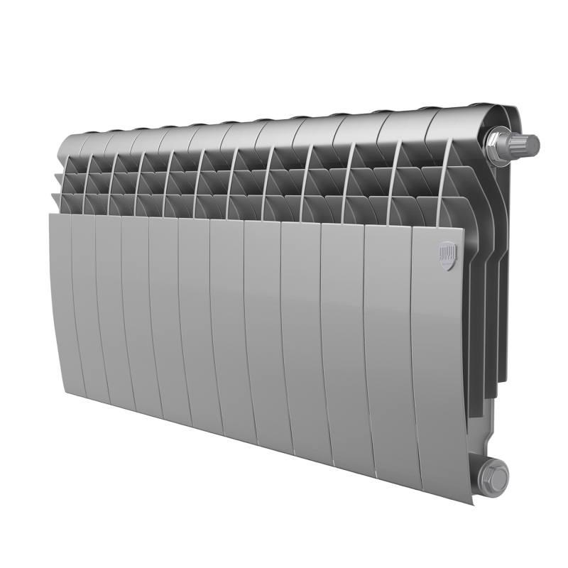 Радиатор Royal Thermo BiLiner 350 /Silver Satin VR - 12 секц.