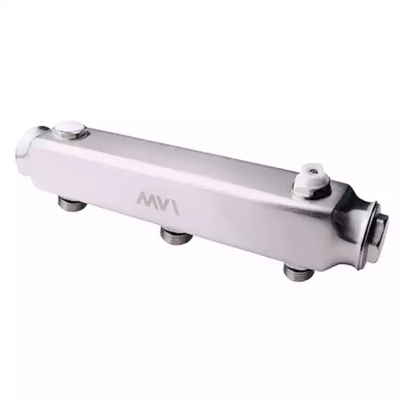 Коллектор MVI ML.403.06 из нержавеющей стали, м/ц расстояние 100мм,1
