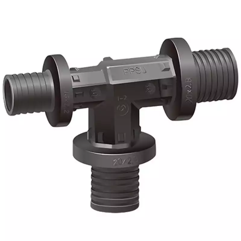 Тройник VARMEGA Slide-fit переходной, 32×20×20, аксиальный, PPSU, VM50519