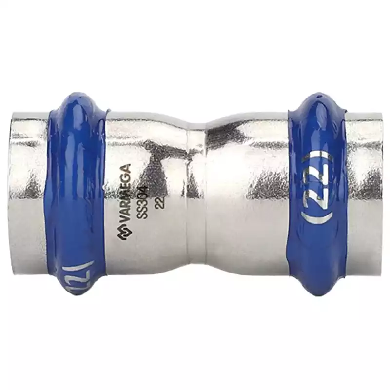 Муфта VARMEGA двухраструбная Inox Press 28x28