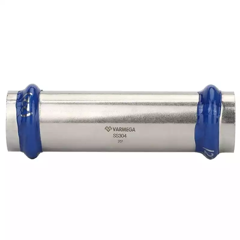 Муфта VARMEGA двухраструбная Inox Press надвижная 28x28