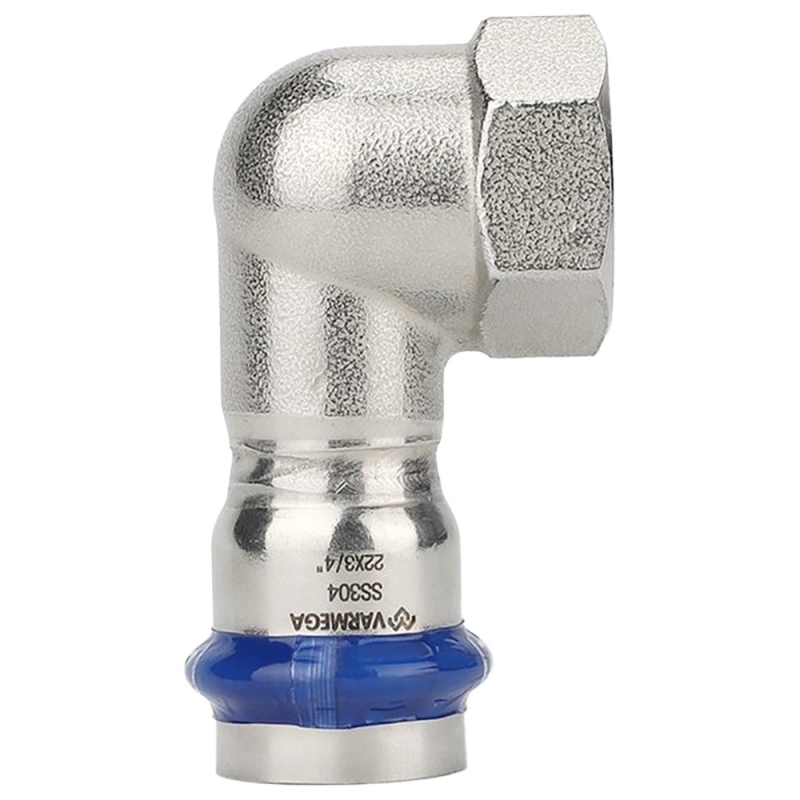 Угольник VARMEGA раструбный Inox Press ВР 22x1/2