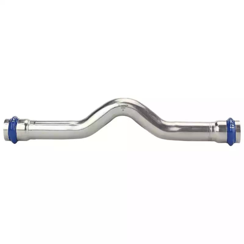 Обвод VARMEGA двухраструбный Inox Press 22x22