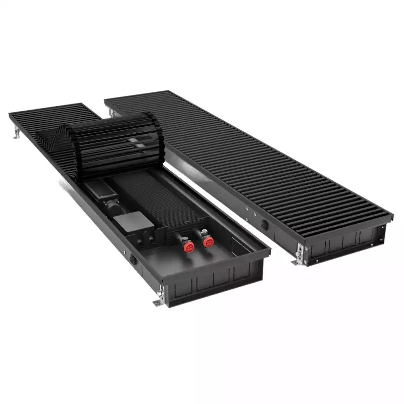 Конвектор внутрипольный Royal Thermo ATRIUM TURBO-80/180/1700-DG-U-BL