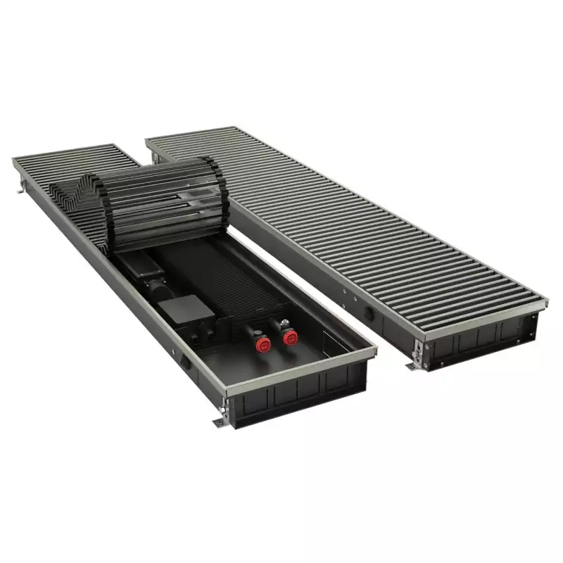 Конвектор внутрипольный Royal Thermo ATRIUM TURBO-80/180/2100-DG-U-LB