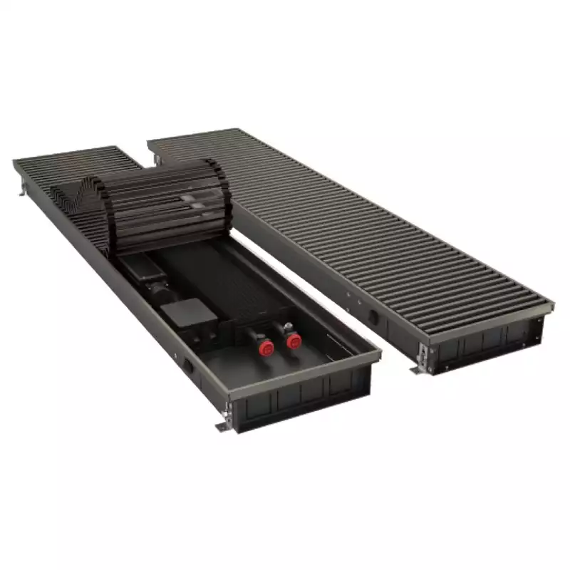 Конвектор внутрипольный Royal Thermo ATRIUM TURBO-80/180/2400-DG-U-DB