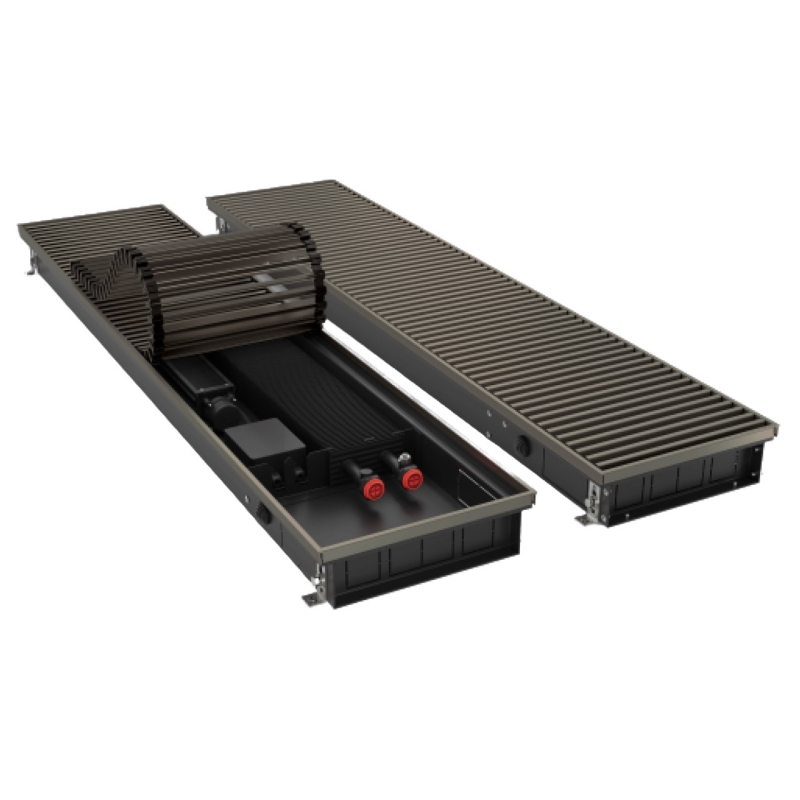Конвектор внутрипольный Royal Thermo ATRIUM TURBO-80/180/2600-DG-U-DB
