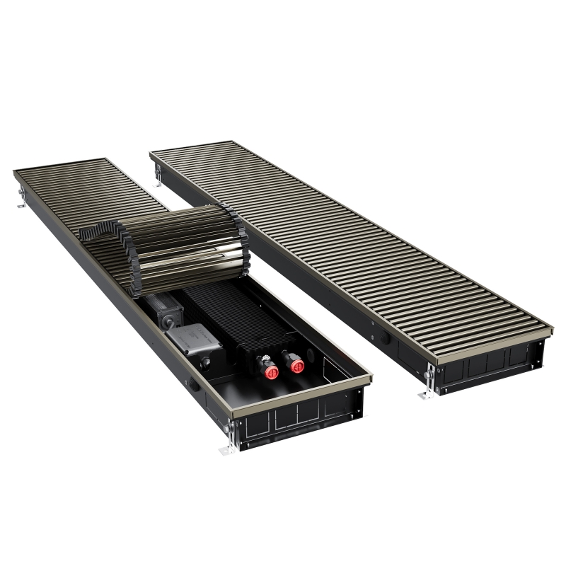 Конвектор внутрипольный Royal Thermo ATRIUM TURBO-80/250/1900-DG-U-LB