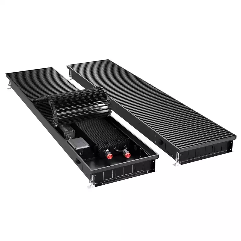 Конвектор внутрипольный Royal Thermo ATRIUM TURBO-80/300/1200-DG-U-BL