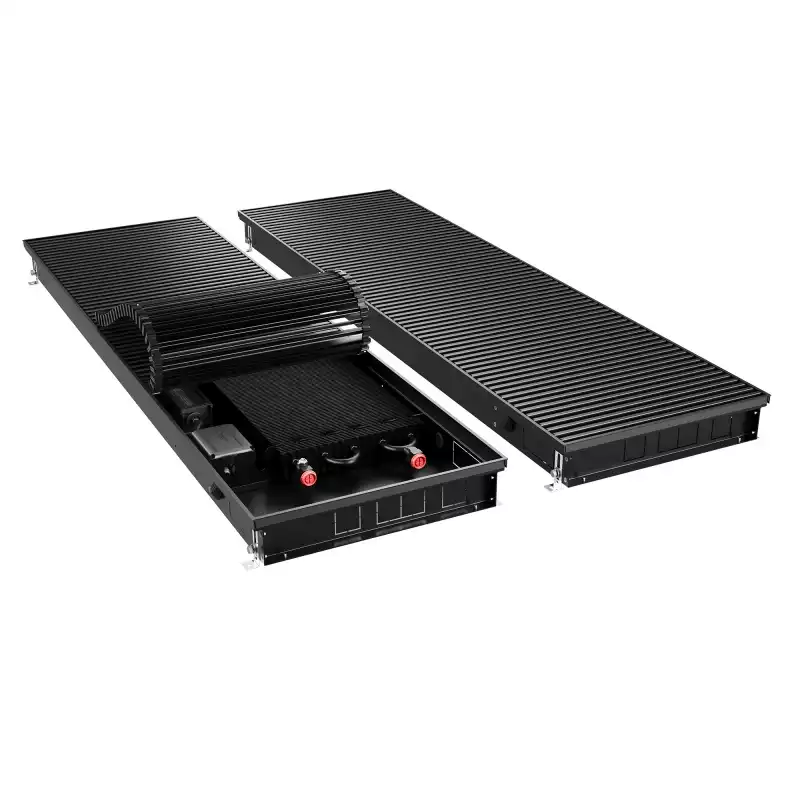 Конвектор внутрипольный Royal Thermo ATRIUM TURBO-80/400/1900-DG-U-BL