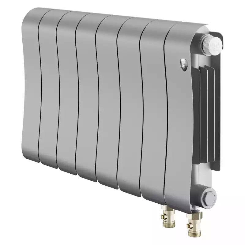 Радиатор биметаллический Royal Thermo Infinity 300 Silver Satin VR80 - 8 секц.
