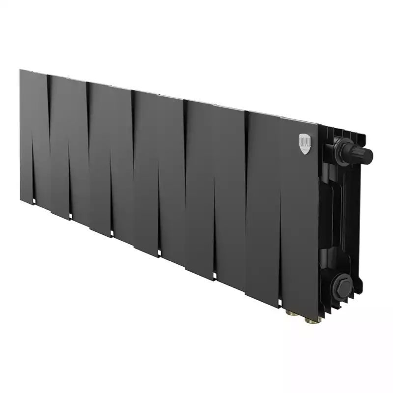 Радиатор биметаллический Royal Thermo PianoForte 200 Чёрный VR80- 12 секц.