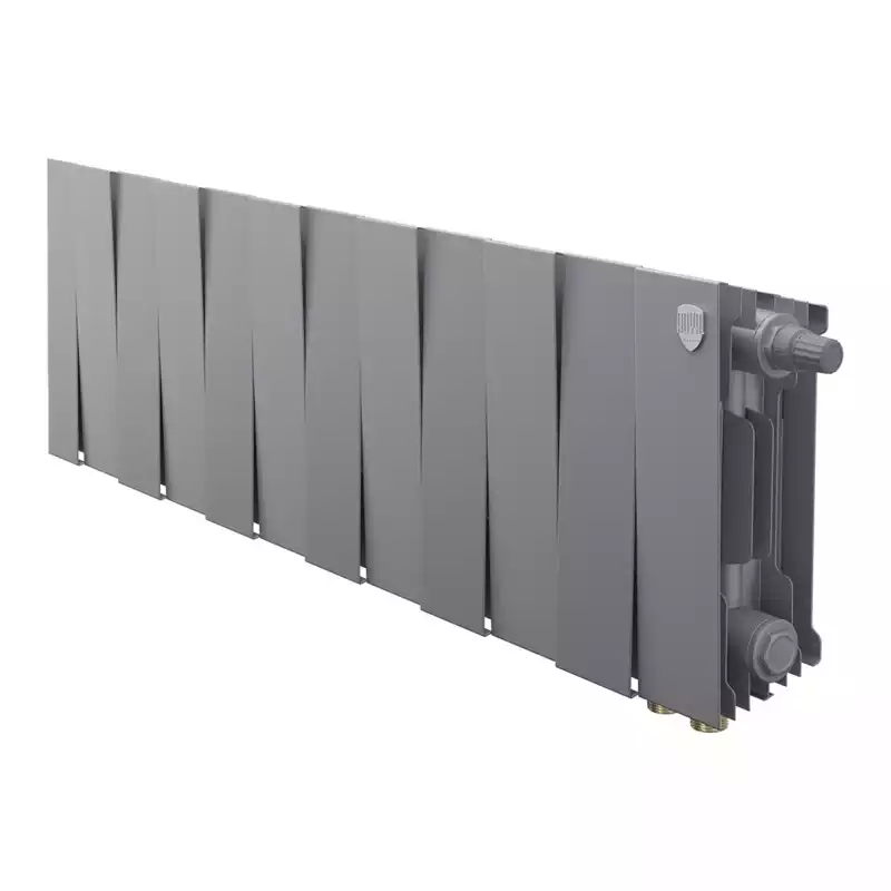 Радиатор биметаллический Royal Thermo PianoForte 200 Серебристый VR80- 12 секц.