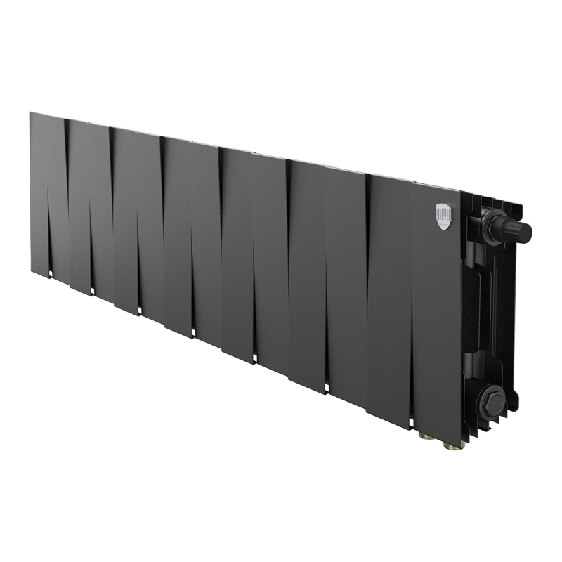 Радиатор биметаллический Royal Thermo PianoForte 200 Чёрный VR80- 14 секц.