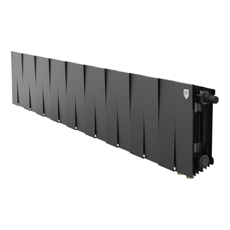 Радиатор биметаллический Royal Thermo PianoForte 200 Чёрный VR80- 18 секц.