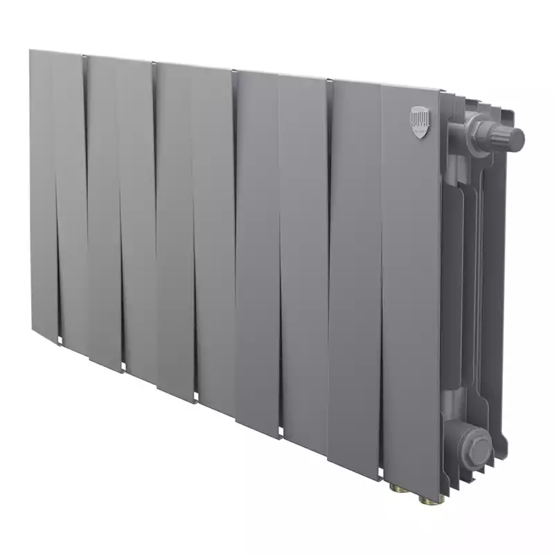 Радиатор биметаллический Royal Thermo PianoForte 300 Серебристый VR80 - 10 секц.
